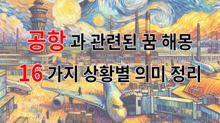 공항과 관련된 꿈 해몽 16가지 – 상황별 의미 정리
