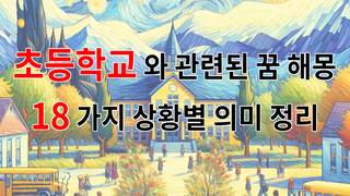 초등학교와 관련된 꿈 해몽 18가지 – 상황별 의미 정리