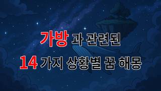 가방의 꿈, 그 속에 담긴 나의 이야기 - 14가지분석