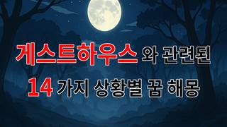 꿈해몽｜여행의 시작, 게스트하우스에서의 따뜻한 순간들｜14가지분석