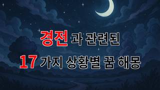 꿈해몽｜경전이 우리에게 전하는 삶의 메시지와 꿈의 의미｜17가지분석