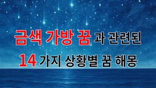 금색 가방 꿈, 당신의 삶에 숨겨진 의미를 찾아보세요 - 14가지분석