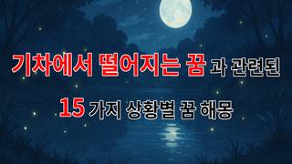 기차에서 떨어지는 꿈, 그 안에 숨겨진 나의 마음을 읽어보세요 - 15가지분석