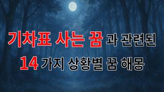 기차표 사는 꿈, 새로운 여행의 시작을 알리는 신호일까요? - 14가지분석