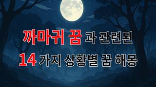 까마귀 꿈: 어둠 속에서 빛나는 메시지의 꿈 해몽 - 14가지분석
