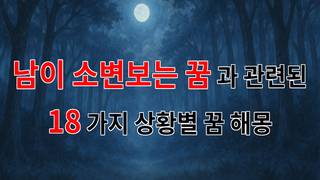 남이 소변보는 꿈, 타인의 사생활을 엿보는 듯한 신비로운 꿈의 의미 - 18가지분석