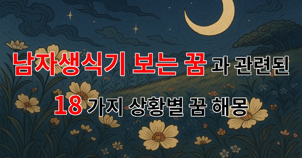 남자생식기를 보는 꿈, 그 속에 숨겨진 의미와 감정 - 18가지분석 대표 이미지