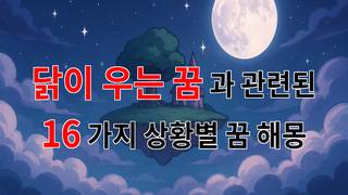 닭이 우는 꿈: 새로운 시작을 알리는 신호일까요? - 16가지분석