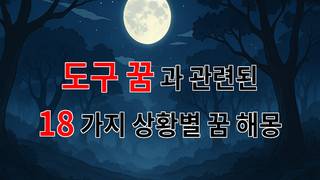 꿈해몽｜도구 꿈, 당신의 미래를 밝혀줄 신비로운 메시지｜18가지분석