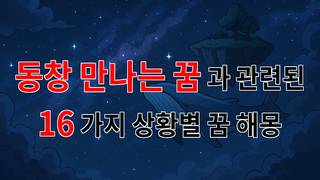 동창과의 재회, 그 꿈이 전하는 메시지 - 16가지분석