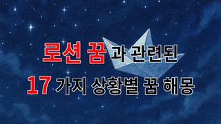 로션 꿈, 부드러운 피부와 감성을 꿈꾸다 - 17가지분석