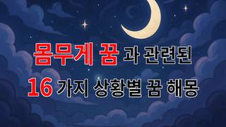 몸무게 꿈: 당신의 마음속 깊은 소망을 풀어내는 꿈해몽 - 16가지분석