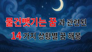 물건을 뺏기는 꿈, 그 뒤에 숨겨진 마음의 소리를 들어보세요. - 14가지분석
