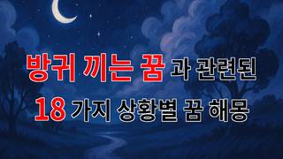 방귀 끼는 꿈, 그 속에 숨겨진 나의 감정을 찾아서 - 18가지분석