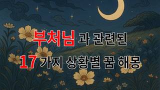 꿈해몽｜부처님과의 꿈, 그 신비로운 여정에 대한 이야기｜17가지분석