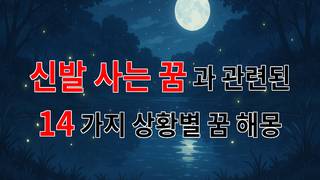 꿈해몽｜신발을 사는 꿈, 새로운 시작을 알리는 꿈의 의미｜14가지분석