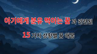 아기에게 분유 먹이는 꿈, 사랑과 보호의 상징을 담은 꿈해몽 - 15가지분석