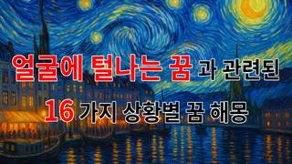 꿈해몽｜얼굴에 털나는 꿈, 그 속에 숨겨진 의미를 찾아서｜16가지분석