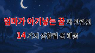 꿈해몽｜엄마가 아기낳는 꿈, 새로운 시작을 알리는 신비로운 꿈해몽｜14가지분석