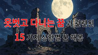 옷벗고 다니는 꿈, 자유와 불안의 경계에서 - 15가지분석