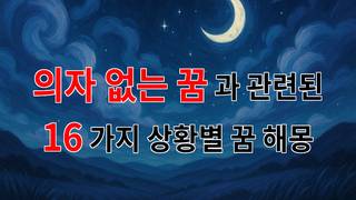 의자 없는 꿈, 그 속에 숨겨진 진짜 나를 찾아서 - 16가지분석