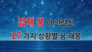 잡채 꿈: 당신의 마음 속 깊은 소망을 담은 꿈의 이야기 - 17가지분석
