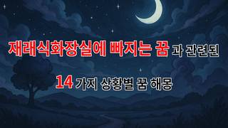 재래식 화장실에 빠지는 꿈, 그 속에 숨겨진 의미를 알아보아요. - 14가지분석