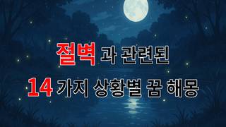 꿈해몽｜절벽에서 느끼는 두려움과 희망, 그 경계에 서다｜14가지분석