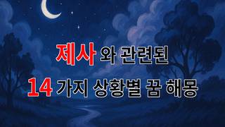 제사, 그리움이 담긴 꿈속의 이야기 - 14가지분석