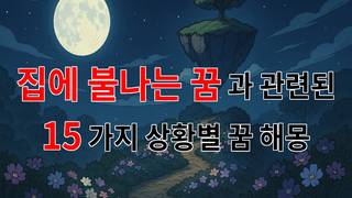 집에 불나는 꿈, 불안한 마음의 메아리 - 15가지분석