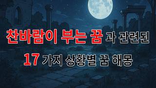 찬바람이 부는 꿈, 그 속에 숨겨진 우리의 감정을 찾아서 - 17가지분석