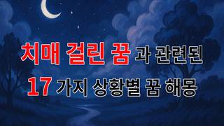 치매 걸린 꿈, 잊혀져 가는 기억의 조각들에 대한 꿈해몽 - 17가지분석