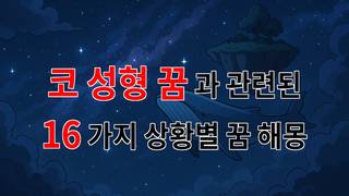 코 성형 꿈, 새로운 나를 만나는 꿈의 이야기 - 16가지분석