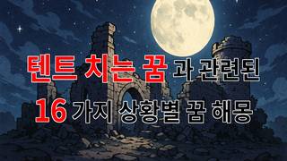 꿈해몽｜텐트 치는 꿈, 새로운 시작의 상징으로서의 해몽｜16가지분석