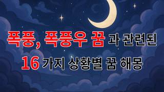 폭풍과 폭풍우 꿈의 신비로운 해석: 감정의 소용돌이 속으로 - 16가지분석