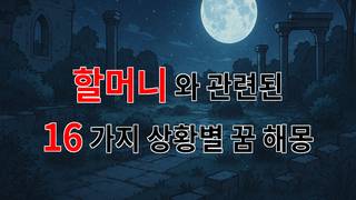 할머니와의 따뜻한 기억, 꿈에서 다시 만난 순간들 - 16가지분석