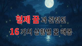 형제의 꿈, 그 속에 숨겨진 진실을 찾아서 - 16가지분석