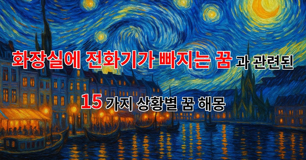화장실에 전화기가 빠지는 꿈: 당신의 내면을 들여다보는 꿈해몽 - 15가지분석 대표 이미지